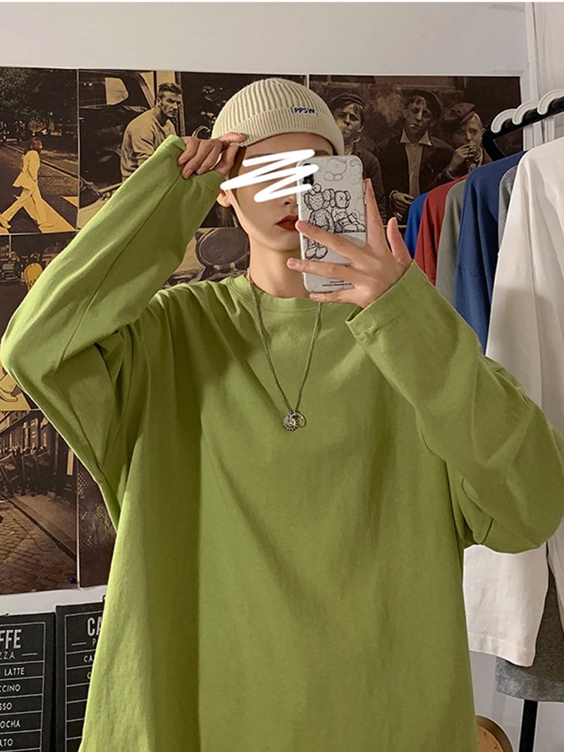 LEGIBLE 2025 Autumn Long Sleeve T-Shirt Women Basic Tee Shirt Oversize T Shirt Women Casual O-Neck Women Tshirt