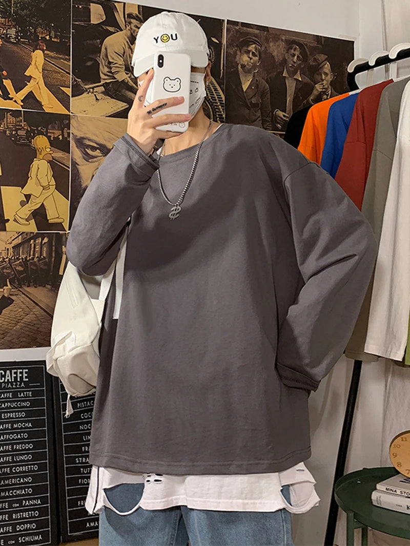 LEGIBLE 2025 Autumn Long Sleeve T-Shirt Women Basic Tee Shirt Oversize T Shirt Women Casual O-Neck Women Tshirt